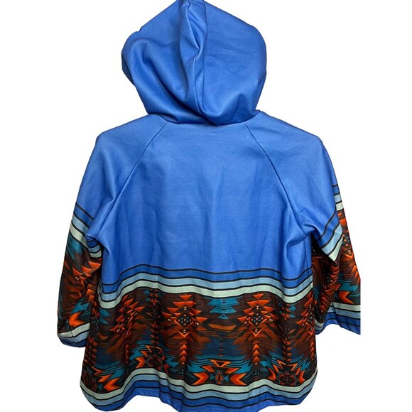 Women’s Yellowstone Jacket Poncho 3XL Pockets Hood Aztec Bell Sleeves - Picture 6 of 12
